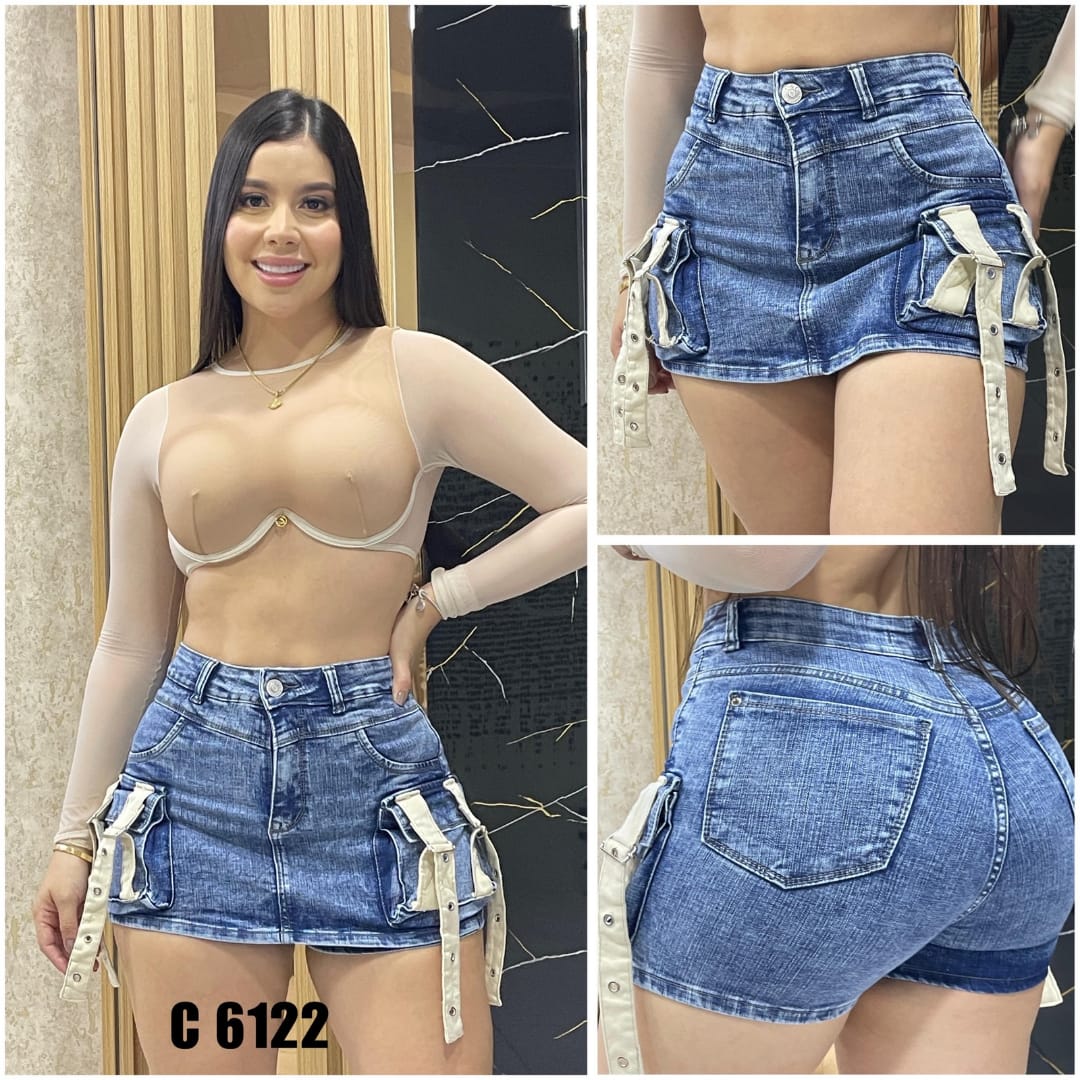 FALDA SHORT DENIM MUJER REF: 6122
