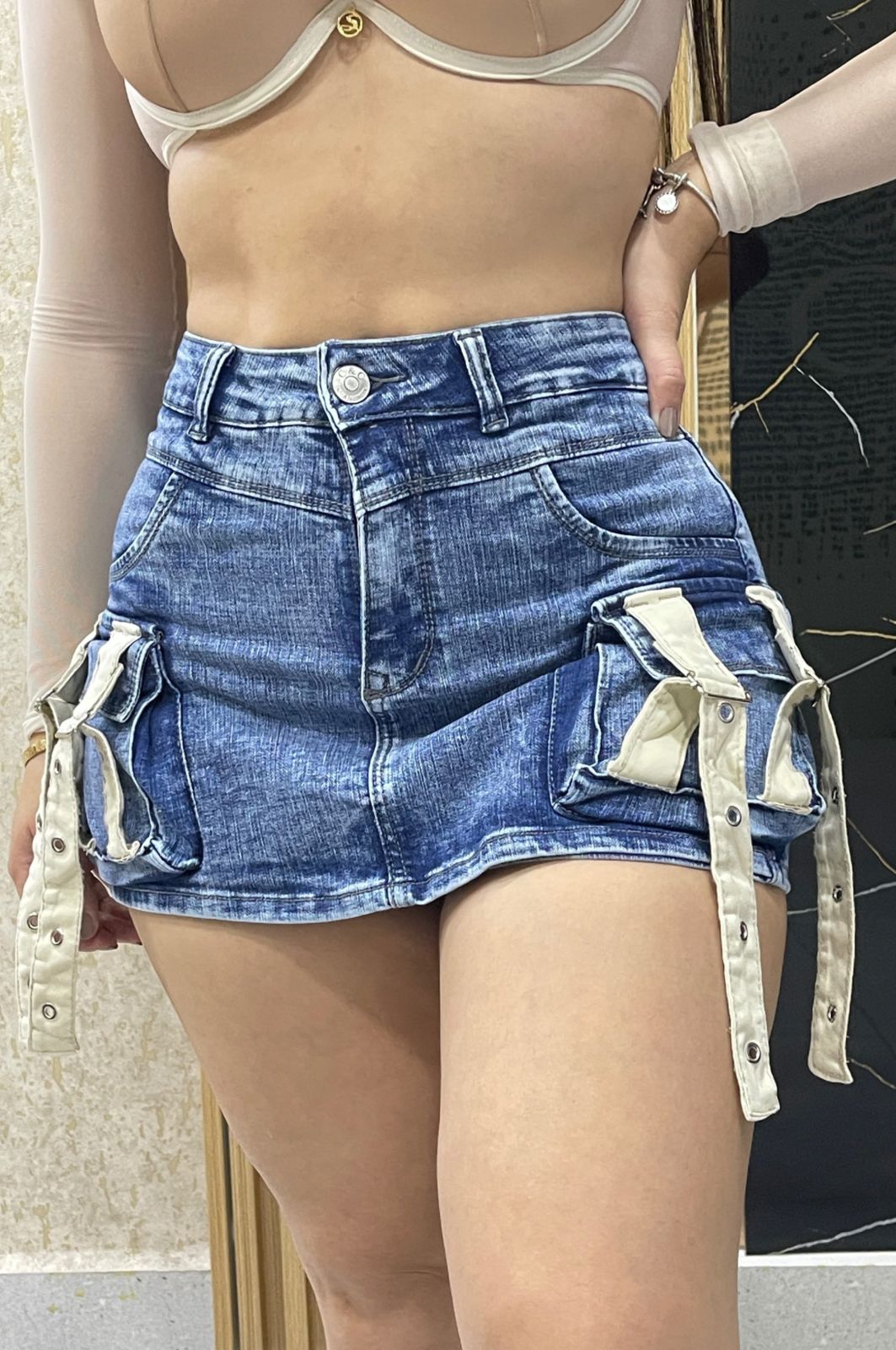 FALDA SHORT DENIM MUJER REF: 6122
