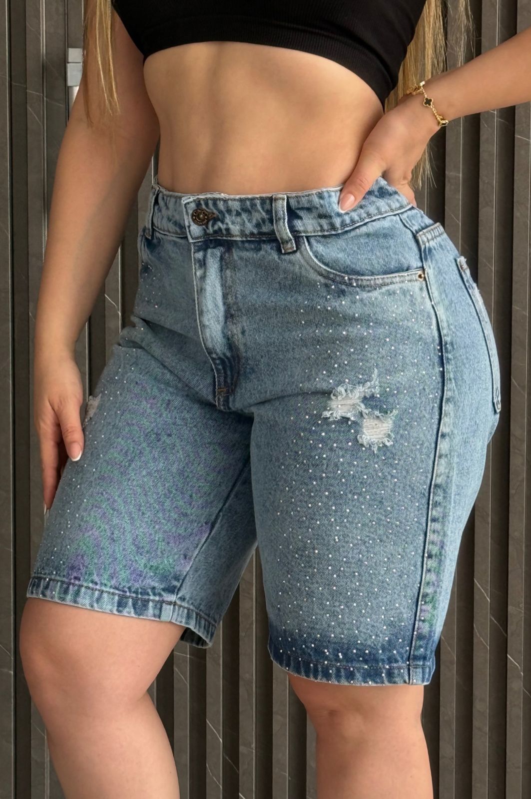 BIKER DENIM PEDRERIA REF: 4038
